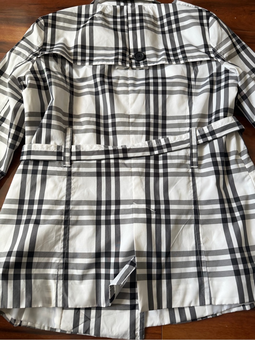 Christopher & Banks  Trench Coat - Black & White - Picture 6 of 8